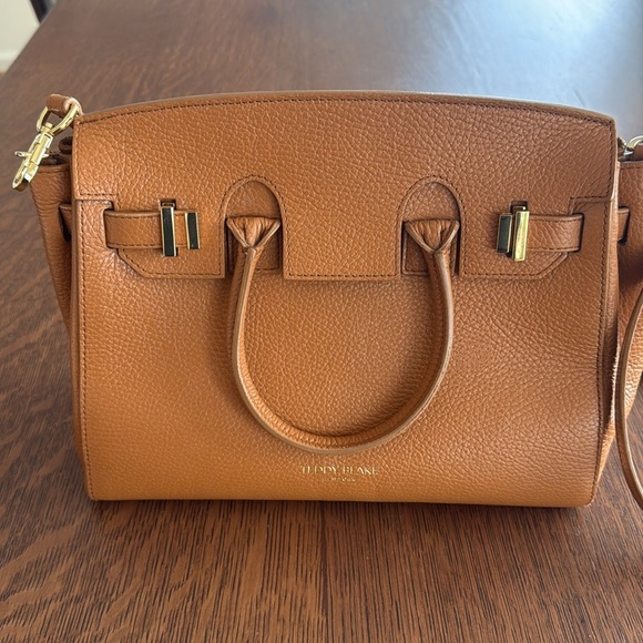 Teddy Blake Gigi Dollarino Bag With Strap in Caramel 11” - Picture 4 of 13